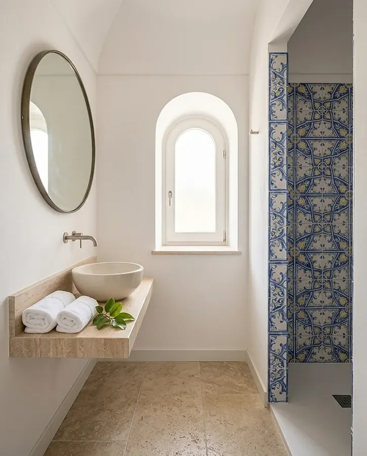 Bathroom of the Classic Sea View Room