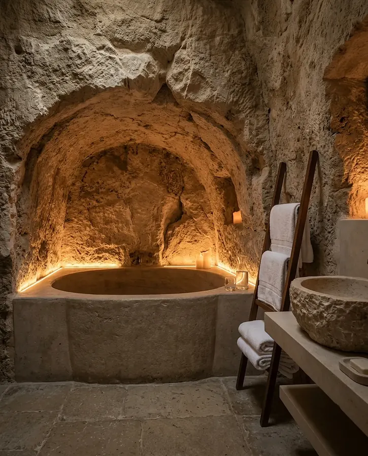 Bathroom of the Grotto Suite